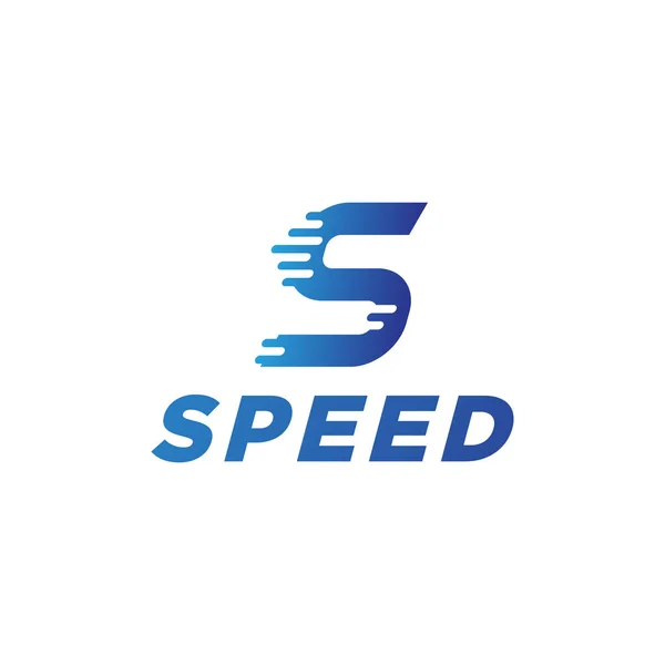 Vector abstracto ilustración movimiento velocidad rápida inicial letra s icono logotipo plantilla elemento diseño moderno — Vector de stock