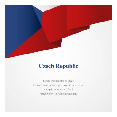 Çek Cumhuriyeti Insignia şablon kopya alanı için tebrik kartları, posterler, broşürler veya davetiye ile