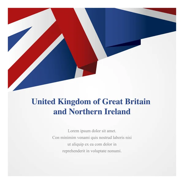 Modelo Insígnia Reino Unido Com Espaço Cópia Para Cartões Cartazes —  Vetores de Stock