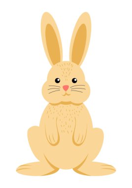 Bir Paskalya tavşanı sevimli çizgi