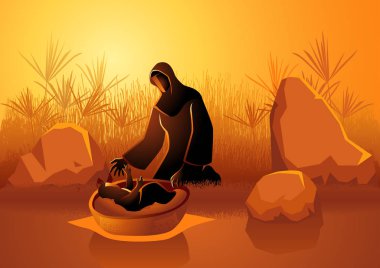 Jochebed, Musa'yı Nil'e koydu.