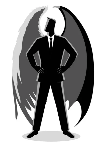 Engel en duivel — Stockvector