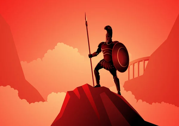 Ares den grekiska krigsguden — Stock vektor