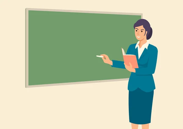Professor ensinando na frente da sala de aula —  Vetores de Stock