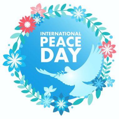 Uluslararası Barış Günü Için Dekoratif Barış Sembolü