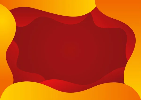 Abstrakt Röd Och Gul Bakgrund Vektorillustration — Stock vektor