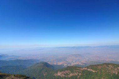 Güzel bir sahne görünümü, Kew Mae Pan doğa iz Doi Inthanon Milli Parkı, Chiang Mai, Tayland
