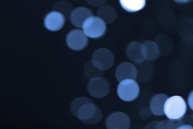 Bulanık mavi bokeh ışıklar arka plan