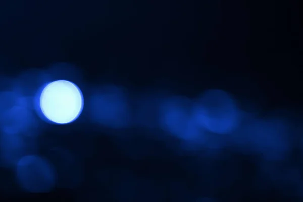 Abstract Blurred Blue Bokeh Lights Background — Stock Photo, Image