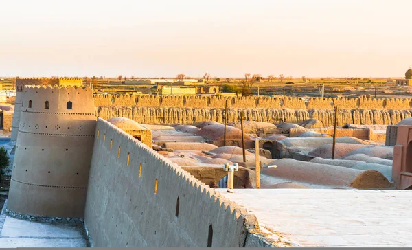 Vista Sobre Ghoortan Citadell Por Pueblo Varzaneh Irán — Foto de Stock