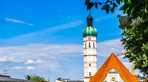 Visa Jakob Församlingskyrka Den Staden Dachau Bredvid München Tyskland — Stockfoto