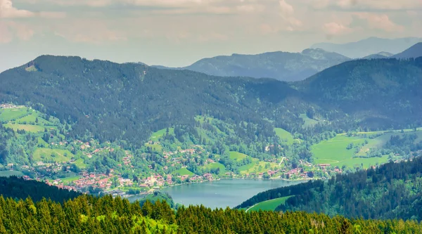 Vista Sobre Lago Schliersee Baviera Alemanha — Fotografia de Stock