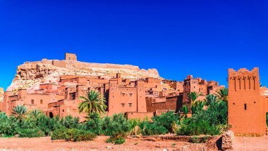 Tarihi şehir AIT ben Haddou Fas görüntüleyin.