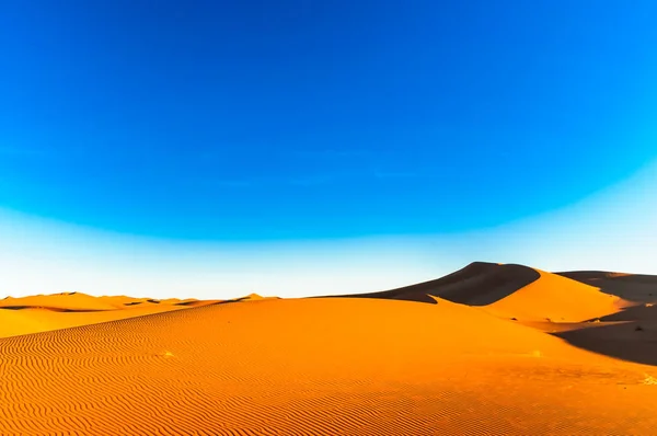Visa Ökenlandskap Sahara Nästa Till Mhamid Marocko — Stockfoto