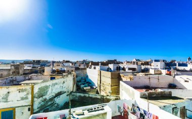 Cityscape tarihi şehir Essaouira Fas'ta