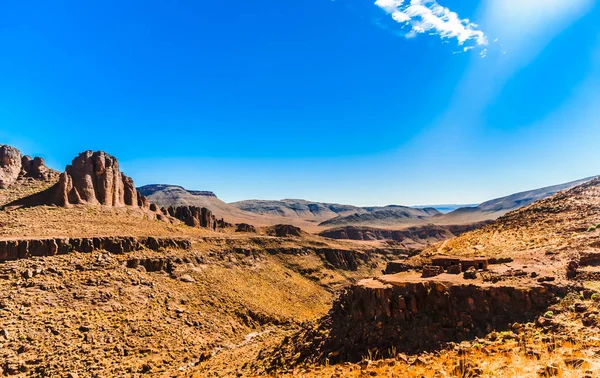 Vista Formación Rocosa Zona Montañosa Jbel Sarhro Marruecos —  Fotos de Stock