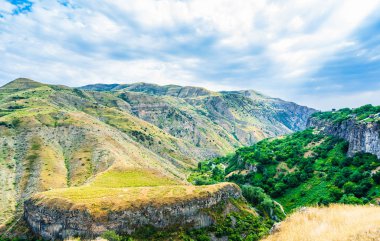 Azat River Gorge, Kotayk bölgesinde, Ermenistan tapınakta Garni görünümünden