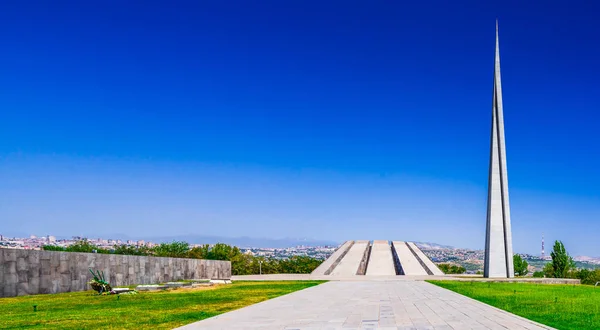 Der Armenische Genozid Gedenkkomplex Eriwan Armenien — Stockfoto