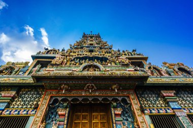 Görünüm renkli Hindu tapınağı Colombo, Sri Lanka