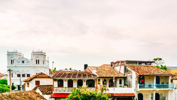 Cityscape eski sömürge şehrin Galle, Sri Lanka — Stok fotoğraf