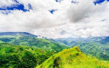 Panoramik dağ manzarası Ella kaya Ella, Sri Lanka için. 