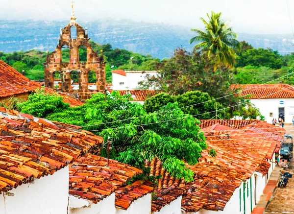 Vue du village colonial de Guane, près de la ville de Barichara — Photo