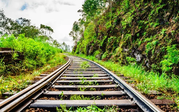 Eisenbahnstrecke im Hochland von sri lanka — Stockfoto