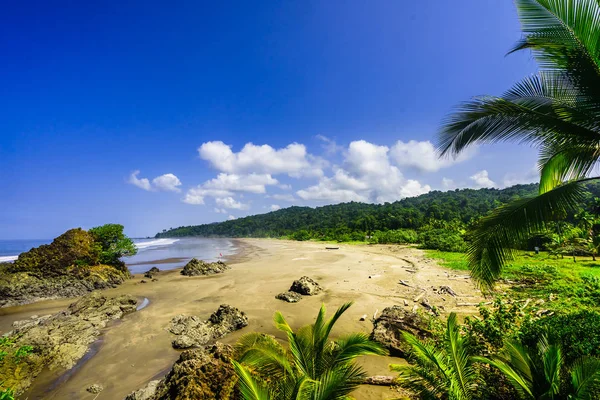 Playa tropical Almejal en la costa pacífica al lado de El Valle en la región de Choco de Colombia — Foto de Stock