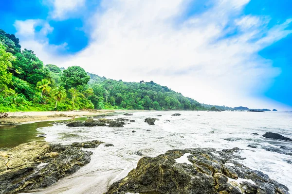 Vista del paisaje en el paraíso Parque Nacional Natural Utria junto a Nuqui, Colombia — Foto de Stock