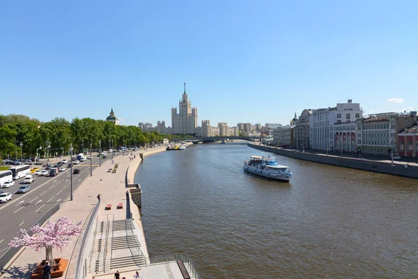 Moscow Russia May 2018 Famous Stalin Skyscraper Kotelnicheskaya Embankment — Stock Photo, Image