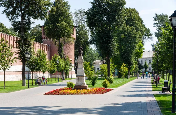 Tula, City Kremlin Garden Obraz Stockowy