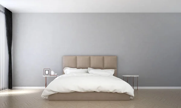 寝室のインテリア デザインと壁のテクスチャ背景 — ストック写真