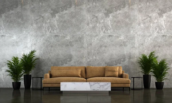 Modern Luxury Living Room Interior Design Marble Wall Texture Background — Stock Photo, Image