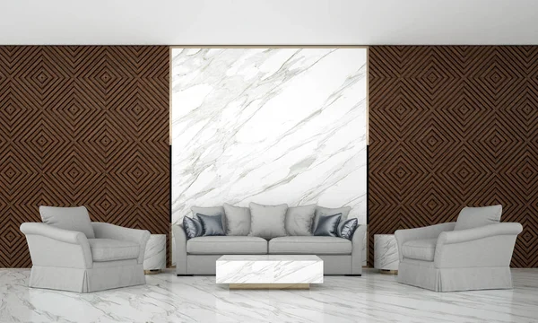 Salon Luxe Moderne Design Intérieur Marbre Texture Mur Motif Fond — Photo