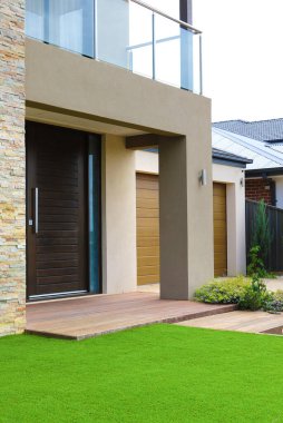 Modern ve şık evler Melbourne Avustralya Dikey İmaj