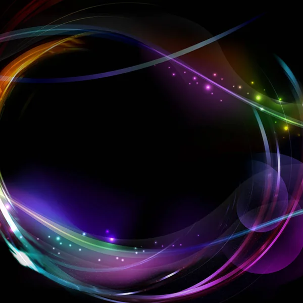 Abstract Black background with rainbow Royalty Free Stock Photos