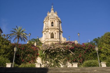 Modica, Sicilya İtalya katedral cephe