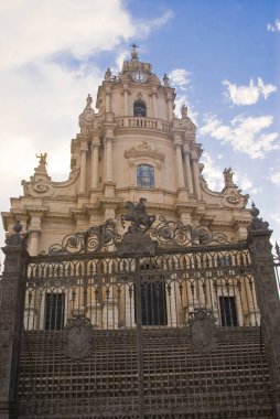 Cephe katedral Ragusa, Sicilya İtalya