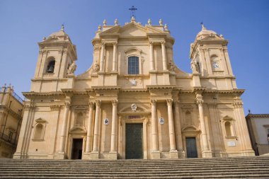 Noto, İtalya Sicilya'da katedral cephe