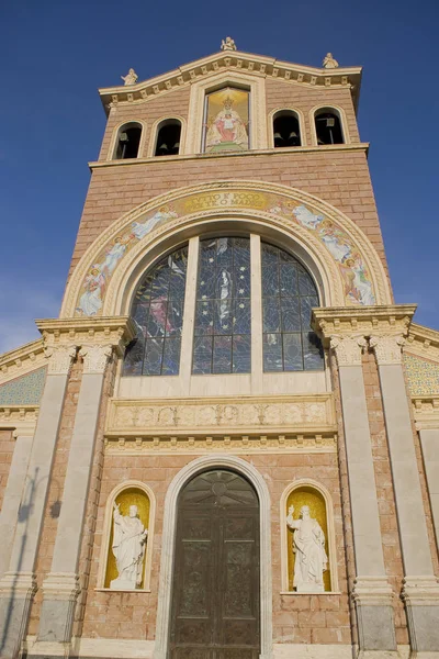 Gevel Van Heiligdom Van Tindari Sicilië Italië — Stockfoto