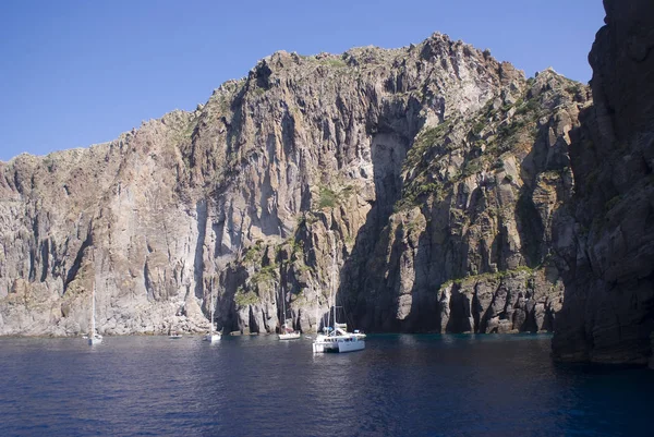 Veduta Basiluzzo Nelle Isole Eolie Sicilia Italia — Foto Stock