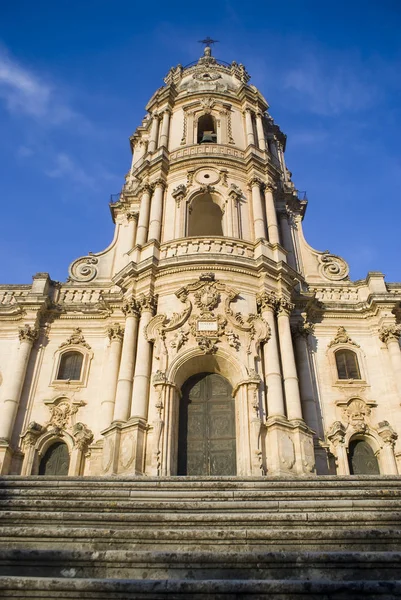 Modica Sicilya Talya Katedral Cephe — Stok fotoğraf