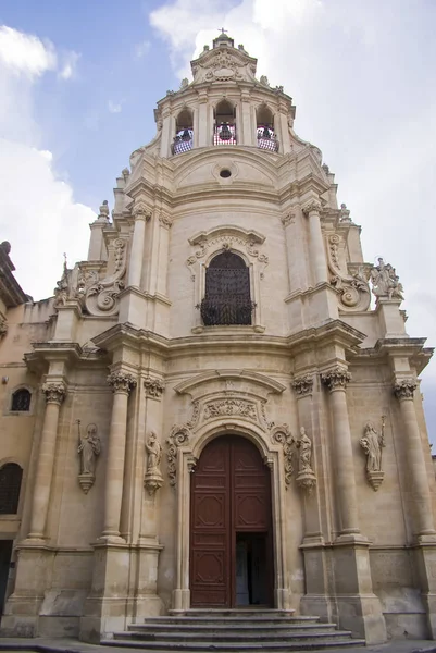 Cephe Katedral Ragusa Sicilya Talya — Stok fotoğraf