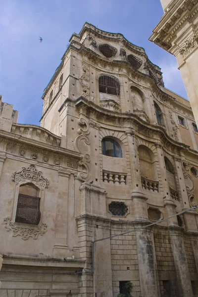 Palazzo Barocco Siciliano Noto Italia — Foto Stock