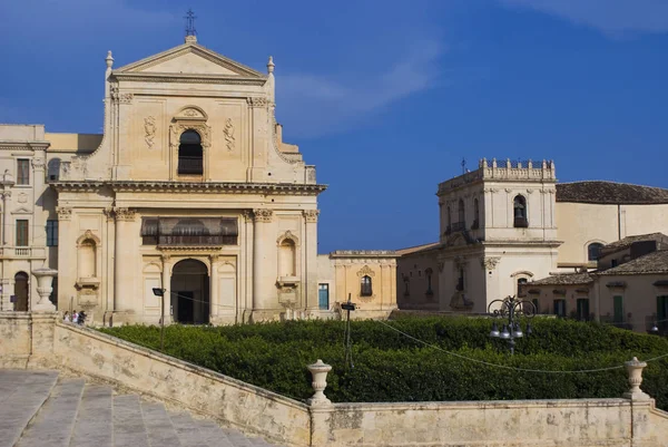 Palazzo Barocco Siciliano Noto Italia — Foto Stock