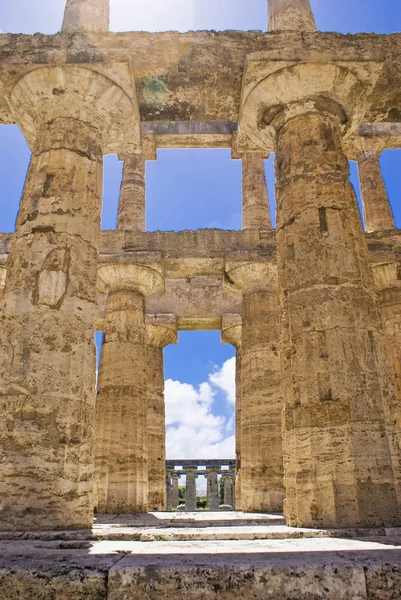 Tempio di Nettuno, Paestum — Foto Stock