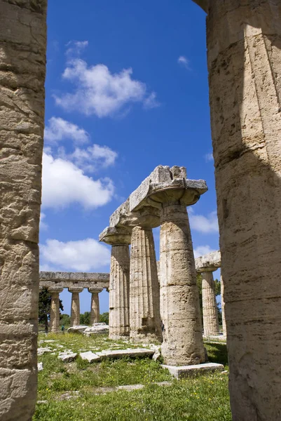 Tempio di Era, Paestum — Foto Stock