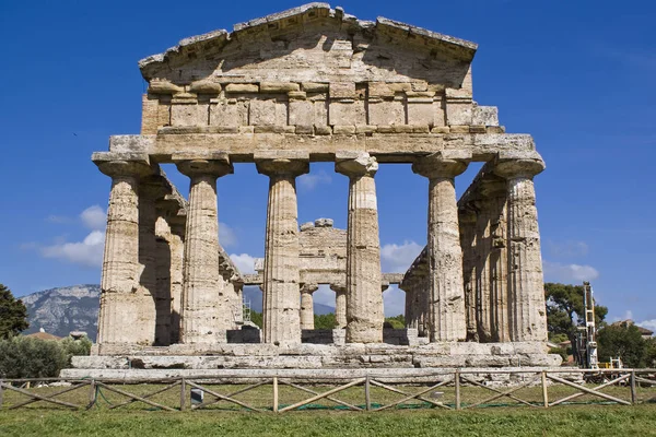 Athénský chrám, Paestum — Stock fotografie