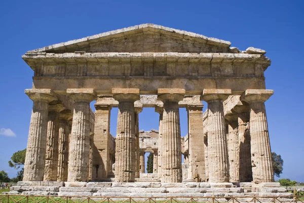 Neptunus tempel, Paestum Stockbild