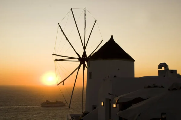 Pôr do sol de Oia, Santorini — Fotografia de Stock